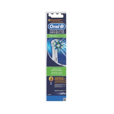 Refil Escova Elétrica Oral-B Pro-Saúde Cross Action 2 Unidades