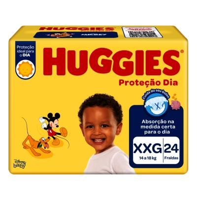 Fralda Huggies Protecao Dia Jumbo XXG 24 Unidades 