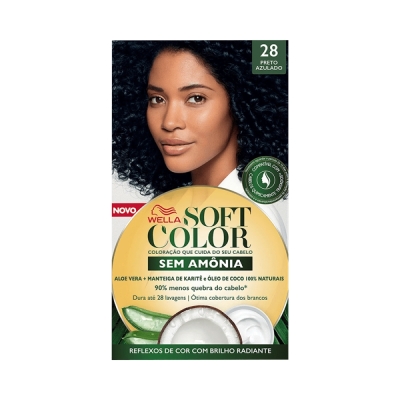 Tint soft color kit 28 preto azulado 55g