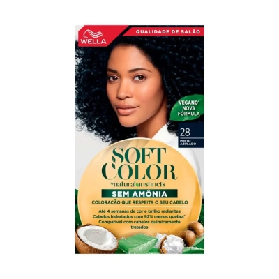 Tinta de Cabelo Semi-Permanente Soft Color - 28 Preto Azulado