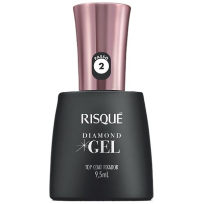 Esm risque diamond gel top coat 9.5ml fixador 