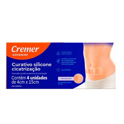 Curativo de Silicone para Cicatrização Cremer Advanced 4Unidades