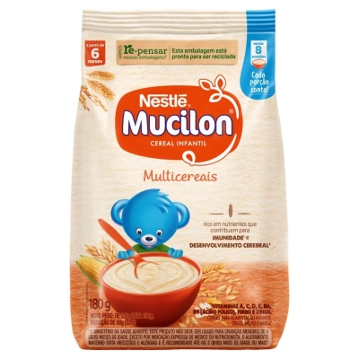 Cereal Infantil Nestlé Mucilon Multicereais 180g