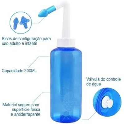 Irrigador Nasal Supermedy Limpador Nasal Azul - 300ml