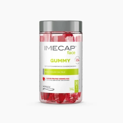 Suplemento Alimentar Colágeno Gummy Frutas Vermelhas Imecap 30 Gomas