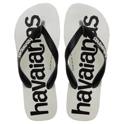 Sandália Havaianas Top Logomania 2 Branco Preto 37/38