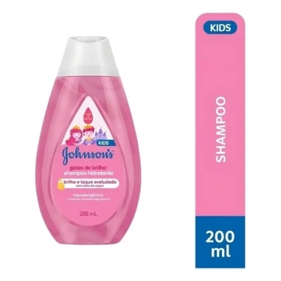Shampoo Johnson's Baby Gotas de Brilho 200ml