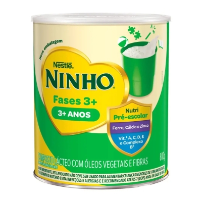 Composto Lácteo Ninho Fases 3+ Nestlé 3 a 5 anos 800g