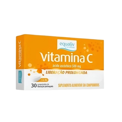 Vitamina C Ácido Ascórbico Equaliv 500mg 30 Comprimidos