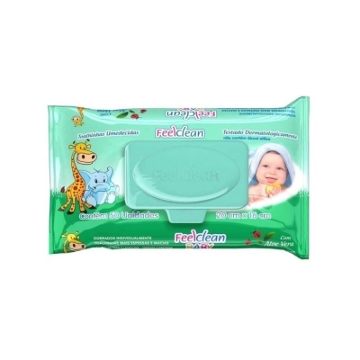 Lencos umed feel clean baby 50 un