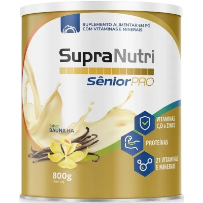 Suplemeto Alimentar SupraNutri Sênior Pro Baunilha 800g