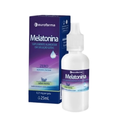 Melatonina Eurofarma Gotas 25ml Menta