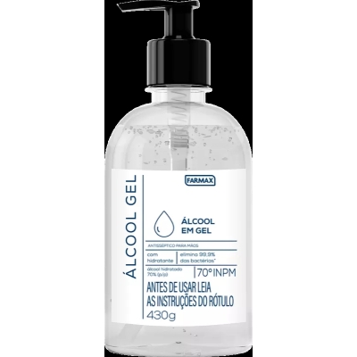 Alcool gel 70% 430gr farmax
