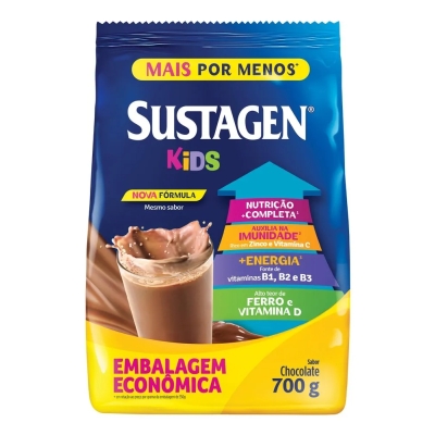 Suplemento Infantil Sustagen Kids a partir de 3 anos Chocolate 700g