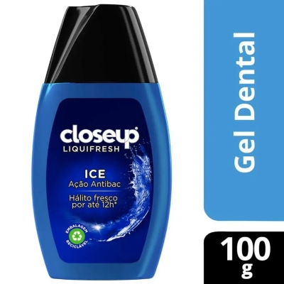 Gel Dental Closeup Liquifresh Ice Antibac 100g