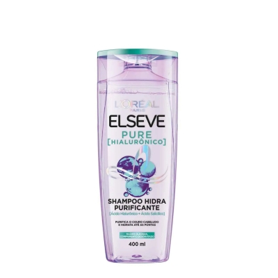 Shampoo L'Oréal Paris Elseve Pure [Hialurônico] Hidra Purificante 400ml