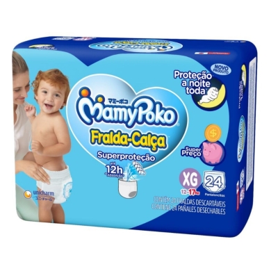 Fralda Mamypoko Calca Jumbo (Nova) XG 24 Unidades