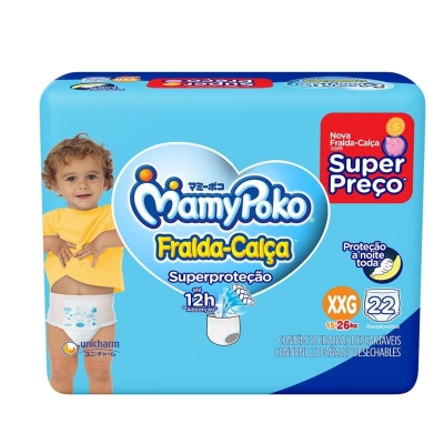 Fralda Mamypoko Calca Jumbo XXG 22 Unidades