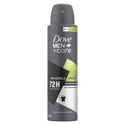 Desodorante Antitranspirante Aerosol Dove Men + Care Invisible Fresh 72h 150ml