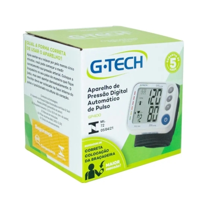 Aparelho de Pressão Digital Automático de Pulso G-Tech GP400