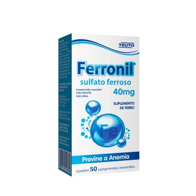 Ferro Ferronil Teuto 40mg 50 Comprimidos