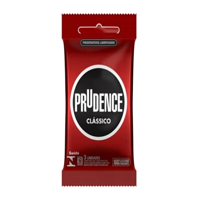 Preservativo Lubrificado Prudence Clássico 3 Unidades
