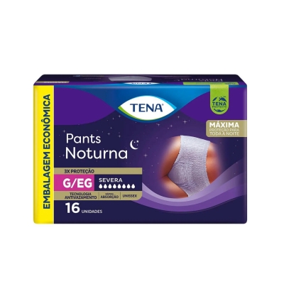 Roupa Íntima Tena Pants Noturna G/Eg 16 unidades