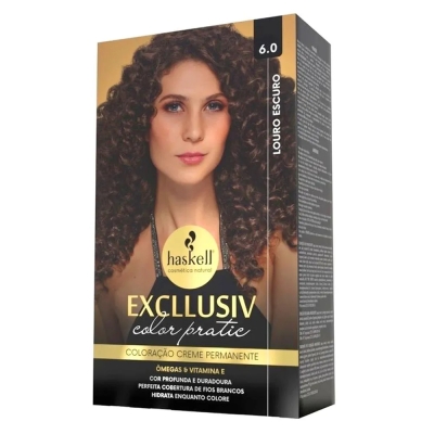 Kit Haskell Tintura Capilar Excllusiv Nº 6.0 Louro Escuro 