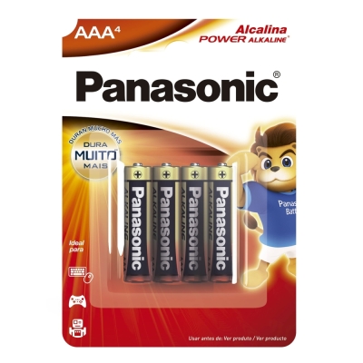 Pilha panasonic alc aaa palito 4 un