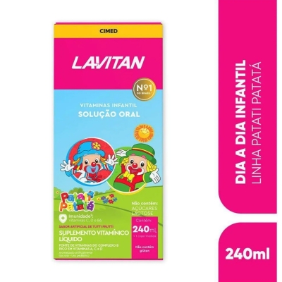 Lavitan Kids Polivitamínico 240ml Sabor Tutti Frutti
