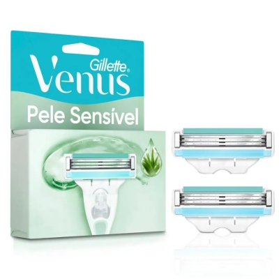 Carga para Aparelho de Depilar Gillette Venus Pele Sensível 2 Unidades