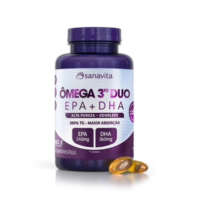 Ômega 3 Duo Frasco 60 Cápsulas