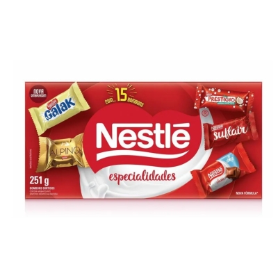 Bombom Nestlé Especialidades Sortido Caixa 251g