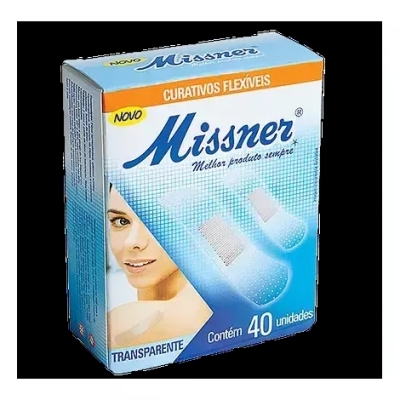 Curativo Missner Flexível Transparente 40 Unidades