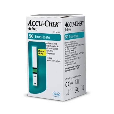 Tiras-teste de Glicemia Accu-Chek Active 50 Tiras
