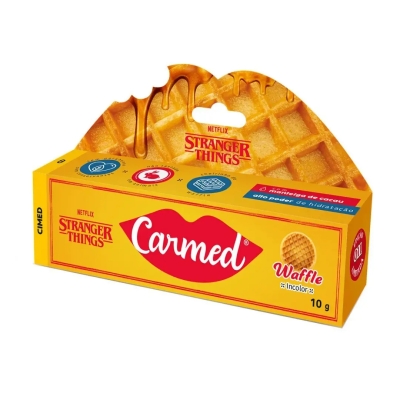 Hidratante Labial Carmed Netflix Stranger Things Waffle Incolor 10g