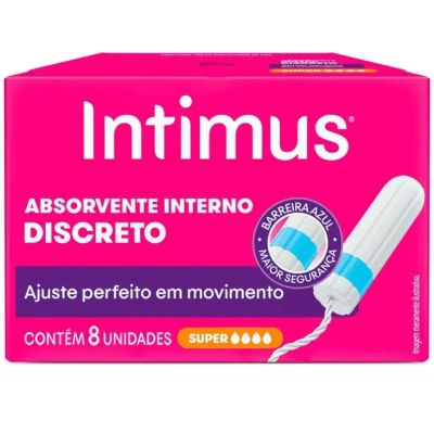 Absorvente Interno Intimus Discreto Super 8 Unidades