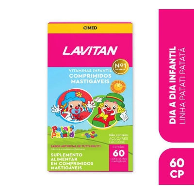 Lavitan kids 60cpr sabor tutti frutti