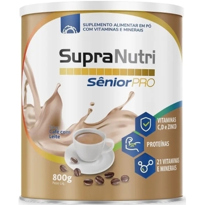 Suplemeto Alimentar SupraNutri Sênior Pro Café com Leite 800g