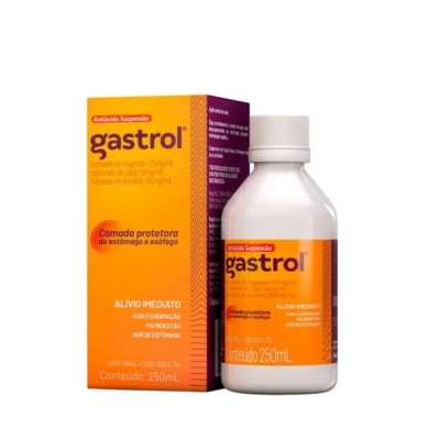 Gastrol 125mg/ml + 50mg/ml + 180mg/ml Suspensão Oral 250ml