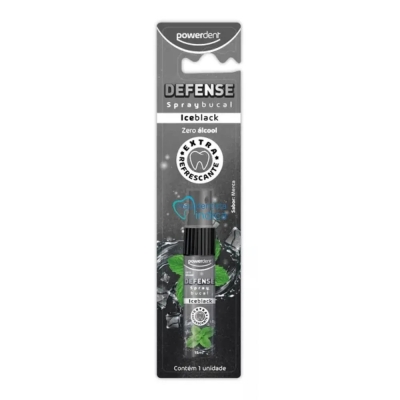 Spray Bucal Powerdent Defense Ice Black 15ml