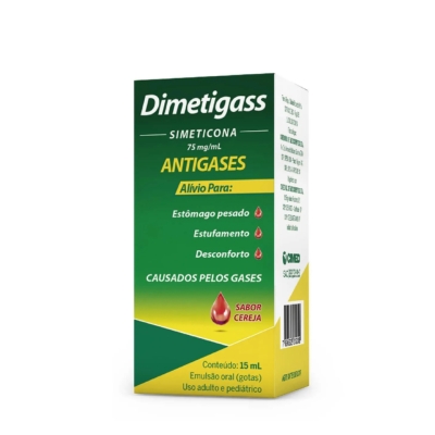 Dimetigass Simeticona 75mg/ml Sabor Cereja Gotas 15ml