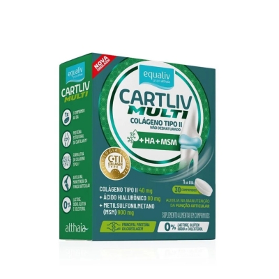 Colágeno Tipo II Equaliv Cartliv Multi 60 Comprimidos