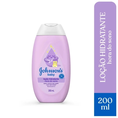 Loção Hidratante Corporal Johnson's Baby Hora do Sono com 200ml
