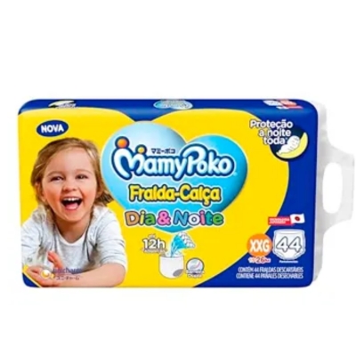 Fralda Mamypoko Calca Dia/Noite Giga XXG 44 Unidades