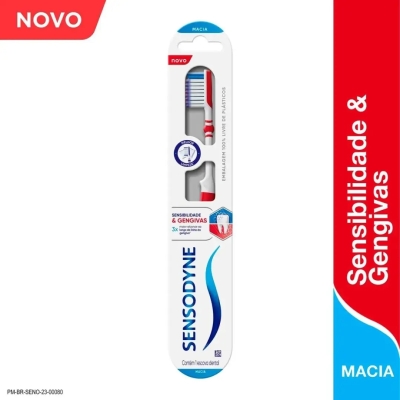 Escova de Dente Sensodyne Sensibilidade & Gengivas Macia 1 Unidade