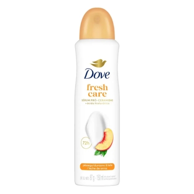 Desodorante Antitranspirante Aerossol Dove Fresh Care Pêssego & Leite de Arroz 72h 150ml