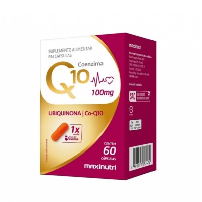 Coenzima Q10 Gold Ubiquinona 100mg 60 Cápsulas Maxinutri