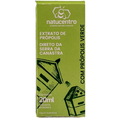 Extrato de Própolis Verde Serra da Canastra 20ml - Natucentro