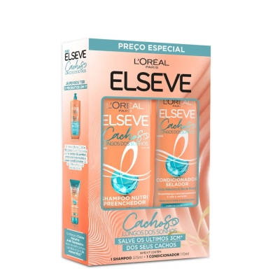 Kit L'Oréal Paris Elseve Cachos Longos dos Sonhos Shampoo 375ml + Condicionador 170ml